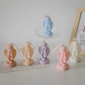Custom Cute Angel Shape <b>Candles</b> Handmade Decorative <b>Long</b> Lasting Scented <b>Candles</b> Table Decor Wholesale Small Travel Size <b>Candle</b> - Product Image 3