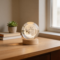 Écouteurs sans fil Bluetooth à réduction de bruit pour le sport, le gaming, le bureau, les voyages, avec fonction d'écoute longue portée, gadgets et lampe boule de cristal