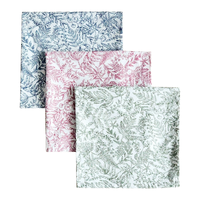Serviette de cuisine carrée en coton 100% imprimé floral 45x45cm, séchage rapide, écologique, avec logo personnalisé, pour la maison et la cuisine - Vente en gros
