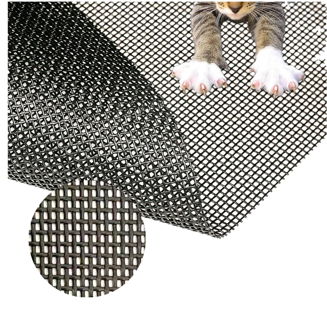 Factory Direct Bulk Order Pet Screen Mesh Anti Cat Dog Clawing Proof Pet Resistant Rolls for Windows and Doors