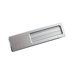 Badge nominativo in plastica MM.75X20 con spilla - Product Image 1