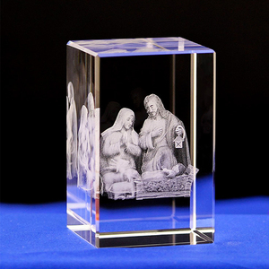 Serie de Cristal 3D de Jesús, Recuerdos, Regalos Religiosos, Artesanía, Decoración 1216-1, Regalo de la Serie de Cristal 3D de Jesús - Product Image 6