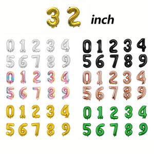 <span class=keywords><strong>Palloncini</strong></span> in Alluminio a Forma di Numero da 32 Pollici in Oro Rosa, Argento, Nero e Verde, <span class=keywords><strong>Decorazioni</strong></span> per Feste, <span class=keywords><strong>Halloween</strong></span> e Lauree - Product Image 1