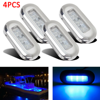 LICHO LED 12V CRI 80, éclairage latéral à cadre en acier inoxydable, feux de signalisation pour yacht, bateau, camping-car, éclairage intérieur de couloir, 6500K, 50000 heures