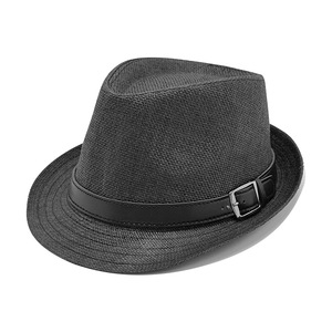 Cappello Fedora in Paglia con Cintura, Classico Panama <span class=keywords><strong>Trilby</strong></span> a Tesa Corta, Cappello da Sole per Uomo e Donna - Product Image 4