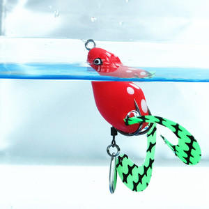 Cá nhân tạo lure mềm ếch mồi hotsale cao su Topwater nổi sấm sét ếch cá mồi 8G - Product Image 2