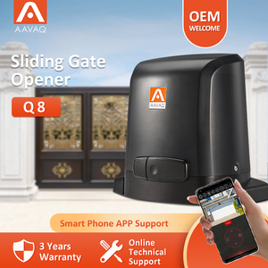 Aavaq Q8 năng lượng mặt trời Powered tự động cửa trượt mở điện biệt thự cửa trượt Bảng điều khiển nhà điều hành cửa trượt nhà khai thác - Product Image 3