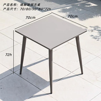 Table basse contemporaine moderne avec structure en aluminium, durable et écologique, meubles pour la maison