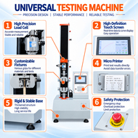 Machine d'essai de résistance à la traction électronique universelle automatique 50kN 200kN 500kN 2000kN 50T pour caoutchouc, cuir, plastique, fil métallique, métal