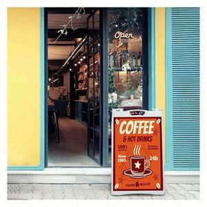 Soporte Portátil para Carteles Tipo A, Tablero de Plástico con Inyección de Agua, Letrero Tipo Sándwich KT para Publicidad y Promociones - Product Image 5