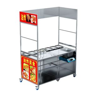 Carrelli Pieghevoli in Acciaio Inox per Consegna Cibo, per Negozi Alimentari, Caffè, Bevande Veloci, Gelati, Mercatini Notturni, Snack e BBQ - Product Image 4