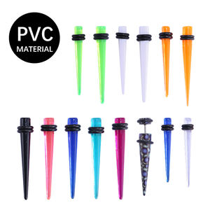 بسعر الجملة المنخفض مجوهرات للجسم بألوان متعددة أدوات توسيع الأذن مصنوعة من الأكريليك مجموعة مسامير الأذن - Product Image 3