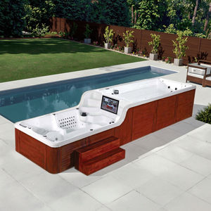 बिग BG-6613 विला आउटडोर लक्जरी ऐक्रेलिक स्विमिंग पूल डुअल-ज़ोन डिजाइन उच्च/कम या सा प्रमाणित कंप्यूटर-नियंत्रित - Product Image 1