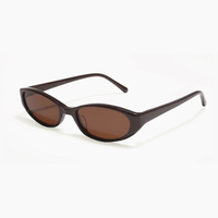 Lunettes de soleil Finione de style australien, marron, Y2K, rétro, œil de chat, UV400, mode féminine, Italie, luxe, logo personnalisé, lunettes de soleil de créateur