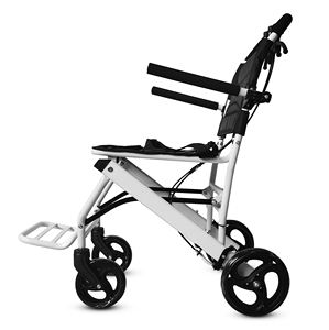 Fauteuil roulant manuel pliable <span class=keywords><strong>en</strong></span> acier à bas prix pliable léger <span class=keywords><strong>en</strong></span> usine sur l'<span class=keywords><strong>avion</strong></span> pour les personnes âgées - Product Image 5