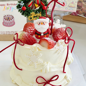 Décorations comestibles 3D en guimauve pour gâteaux de Noël, prêtes à être expédiées, en stock, pour pâtisseries et ingrédients de boulangerie - Product Image 1