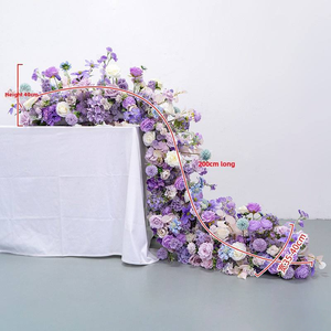 Á hậu Hoa cưới trắng và xanh với hoa màu cam và hồng sang trọng - Product Image 6