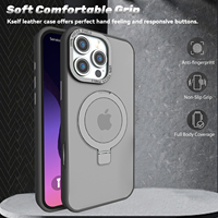 Étui de téléphone KINGSOUL personnalisé de luxe en TPU+PC avec anneau magnétique, attraction magnétique super puissante 2KG, compatible avec la charge sans fil