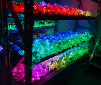 Fuente de Luz Puntual LED de 5cm, DC24V, 50mm, RGB SMD5050, IP65, Impermeable, de Alta Luminosidad