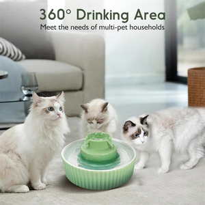 Di alta qualità Pet fontana di acqua per la vendita di ceramica gatto fontana di acqua 2.1L distributore di acqua per gatti - Product Image 3