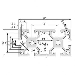 European Standard 4040 Industrial Aluminum Profile Workbench OB4080LZ-2.5 Aluminum Alloy Assembly Line Equipment <b>Bracket</b> Cutting - Product Image 3