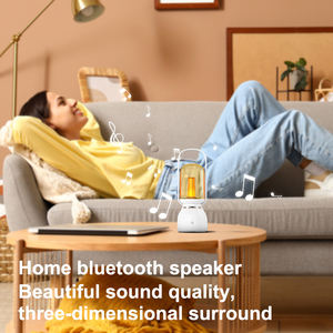 USB Rechargeable Retro design Desk oil <strong>candle</strong> Lamp Kerosene <strong>Lantern</strong> Decorative Table Lamp LED Camping <strong>Lantern</strong> with speaker - Product Image 5