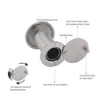 Roeasy marché européen bonne vente en alliage de zinc durable exclusif sécurité porte réglable espion trou visionneuse