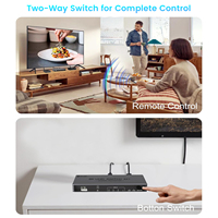 Commutateur HDMI SYONG 4 entrées 1 sortie - 8K60Hz 4K240Hz/144Hz/120Hz avec télécommande, compatible HDCP2.3/HDR10, pour PS5/PS4 Xbox