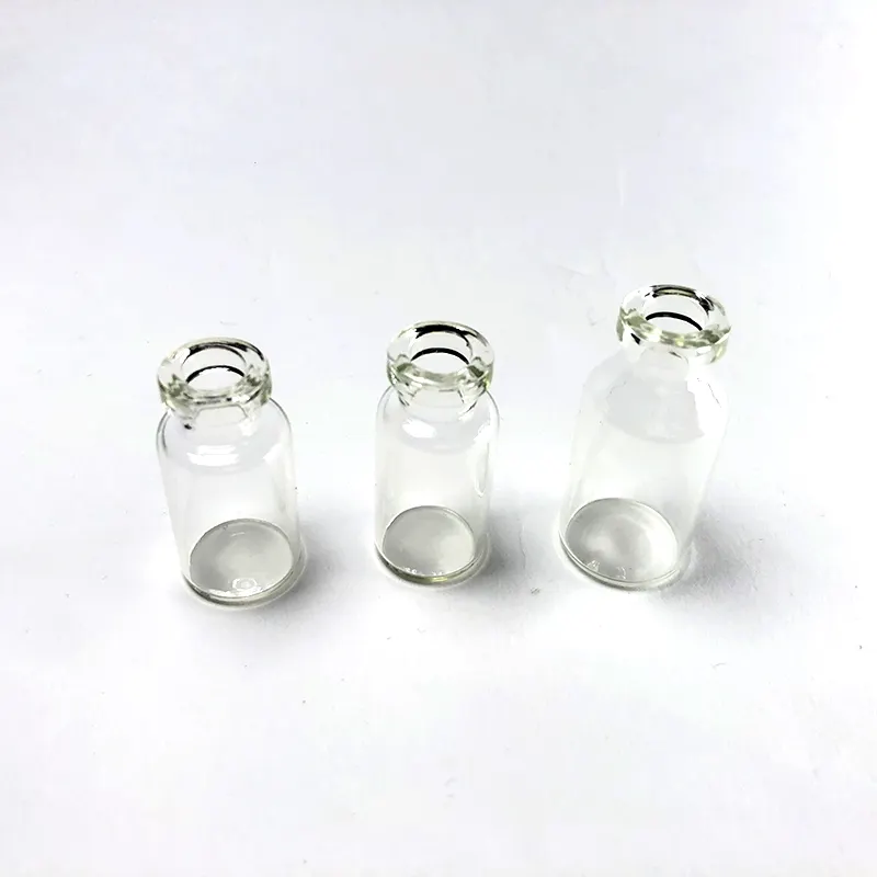 New Trend Mini Glass Vial Medicine Screw Cap 10ml 5ml Glass Vial With Rubber Stopper