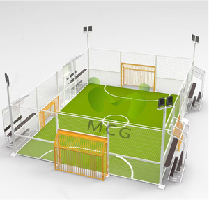 Terrain <span class=keywords><strong>de</strong></span> football modulaire MCG, <span class=keywords><strong>cage</strong></span> <span class=keywords><strong>de</strong></span> football portable avec structure en acier anti-corrosion, provenant d'une usine <span class=keywords><strong>de</strong></span> 60000 m² - Product Image 6