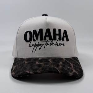 Gorro de Béisbol de Alta Calidad Personalizado <span class=keywords><strong>OMAHA</strong></span>, Estilo Snapback de Dos Tonos, Estructurado, Unisex, Deportivo, de Golf, de 5 Paneles, Premium, OEM - Product Image 4