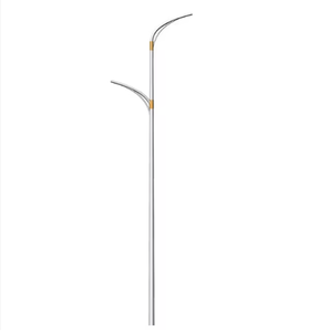 Jieyao Galvanized Steel Outdoor Double Arm Solar Garden Street Light <strong>Pole</strong> 200km/<strong>h</strong> Wind Resistance Polygonal Type Lamp - Product Image 4