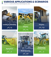AOLITE E620 CE Caricatore Frontale Compatto Elettrico a Batteria Idraulico per Tutti i Terreni, Mini Articolato per Costruzioni e Agricoltura