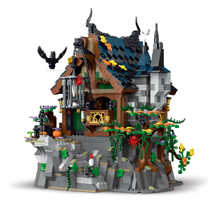033011 Série Médiévale Château des Sorciers Cottage Simulation Assemblage Créatif Blocs de Construction en Plastique Modèle Jouet pour les 14 ans et plus - Product Image 3