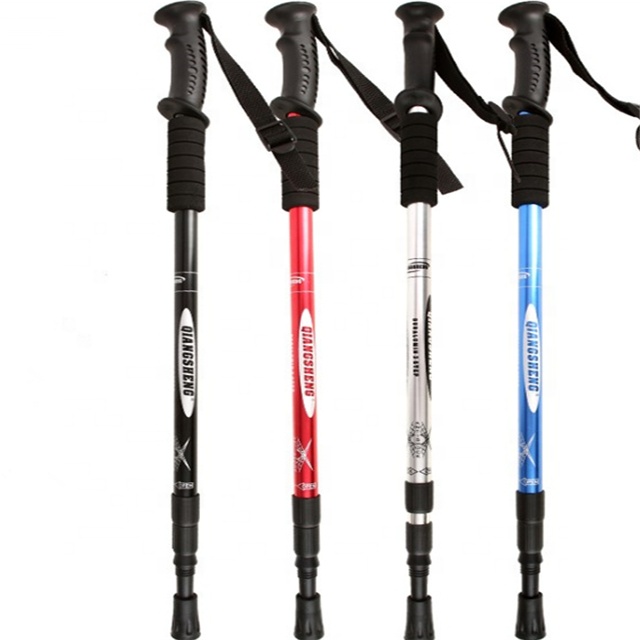 135cm 300g Light Aluminum Anti Shock Hiking Pole Telescopic Summit Trekking Poles