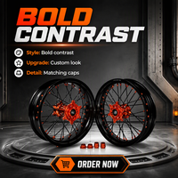 Roue avant 16/17 pouces, alliage d'aluminium 7116-T6, jante Supermoto durable, TC FC FS 125-450cc, pièces de rechange pour motos tout-terrain 2020, neuve