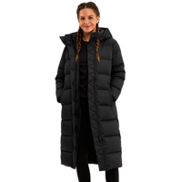 Manteau long noir chauffant pour femme, fabriqué sur mesure avec logo OEM, nouvelle arrivée, haute qualité, prix bas, tendance