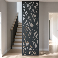 Panneau décoratif en aluminium perforé découpé au laser pour clôture d'intimité, jardin, balcon, séparateur de pièce, cloison, design personnalisé