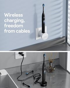 Base de charge murale sans fil pour la série HX 4100 2-en-1, 2 supports, 3 ports, prise 2 broches, résistant à l'eau IPX6 - Product Image 5