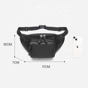 캐주얼 냄새 방지 방수 대용량 나일론 남성 패니 팩 맞춤형 로고 허리 범프 벨트 가방 - Product Image 5