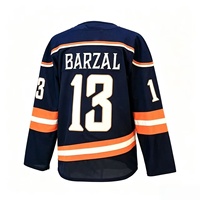 Jahitan Berkualitas Terbaik Dapat Disesuaikan # 48 SCHAEFER # 71 SCHAEFER # 13 BARZAL    Jersey Hoki