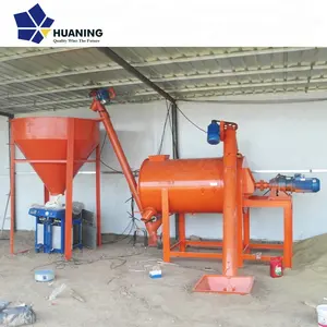 Excellent quality 1-2 t/h small Ceramic tile adhesive production line dry mortar mixer production Line