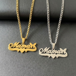 Delicado Collar con Colgante para Mujer, Chapado en Oro PVD de 14k y 18k, Acero Inoxidable 316L, Joyería para el Día de la Madre, Collar para Mamá - Product Image 5