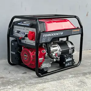 Générateur à essence Honda 5.5hp refroidi par air 6.5kw monophasé OHV 6500 générateur à essence 8kva alimenté par Honda GX390
