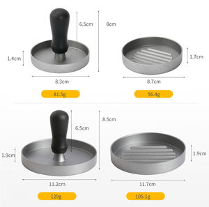 Moule à galettes manuel antiadhésif en plastique DD1131 pour hamburgers et viande, avec poignée et papier sulfurisé – Vente en gros - Product Image 6
