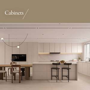 Muebles de Cocina Modulares Color Crema, Diseño Moderno, Juego Completo de Gabinetes de Madera, Proveedor de Muebles de Lujo para el Hogar - Product Image 6