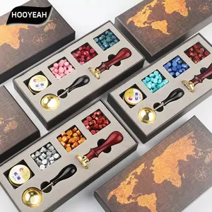 Map box stamp set Sealing wax hand seal Gift decoration