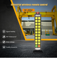 Transmisor y Receptor Inalámbrico Industrial Universal de 20 Botones, Control Remoto Inalámbrico de Una Velocidad para Grúa