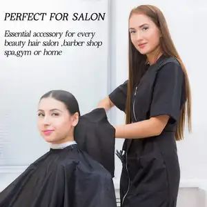 Grosir handuk salon rambut hitam handuk salon kecantikan microfiber super lembut dan menyerap handuk tangan spa rambut dengan logo kustom