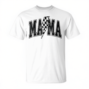 Camiseta a cuadros Mama Lightning Bolt para el Día de la Madre - Product Image 2